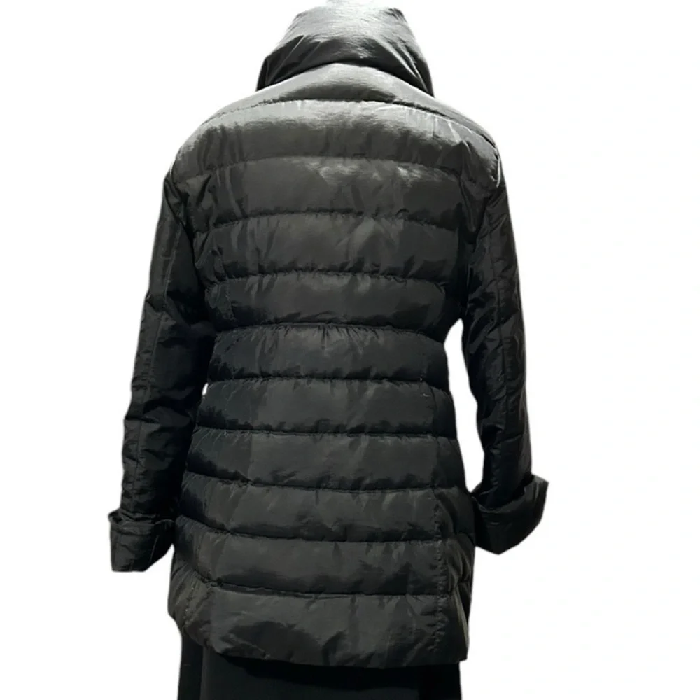 LOFT Down Filled Black 3/4 Length Puffy Winter Coat Women’s Size Small VGC